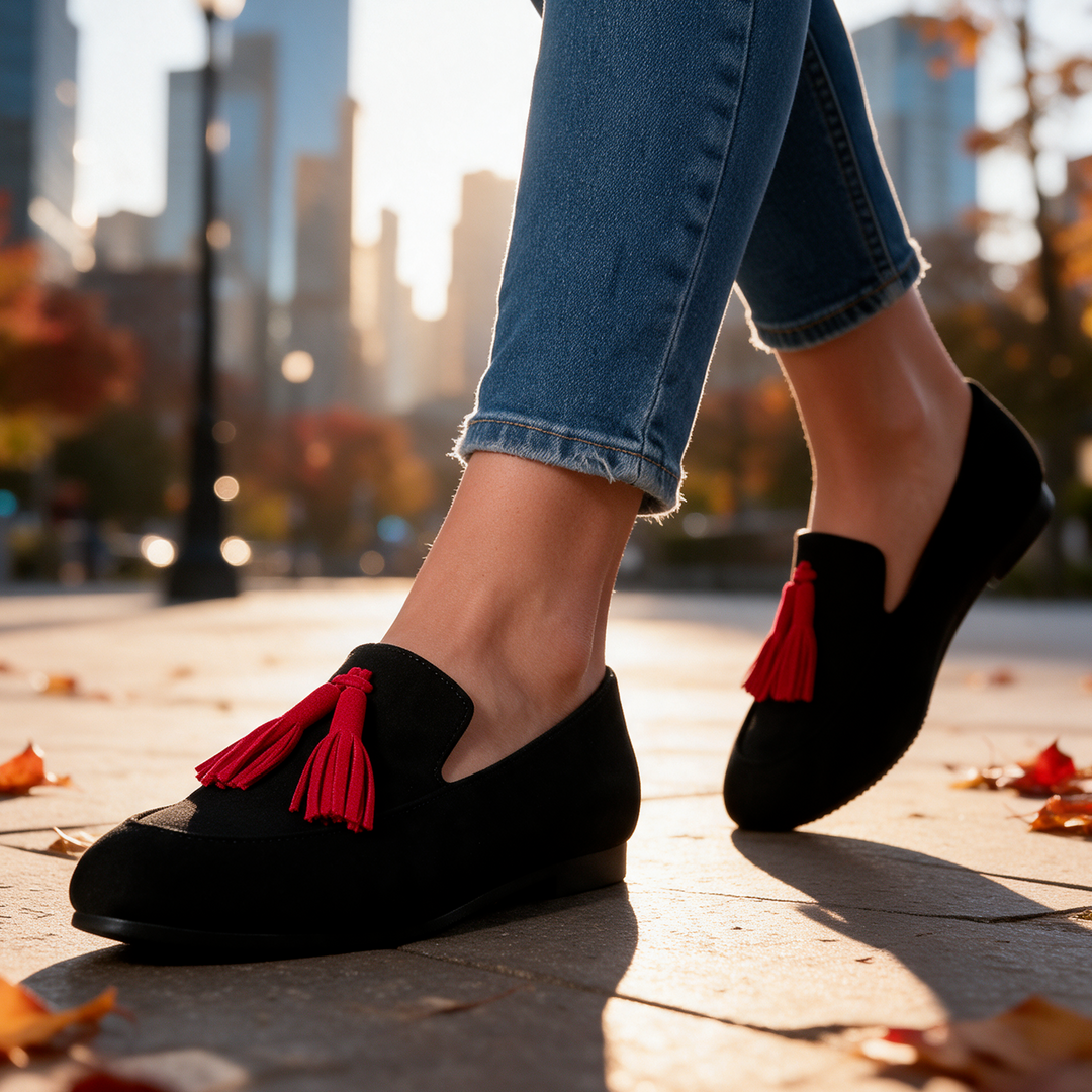 Savannah Leopard Tassel Loafers