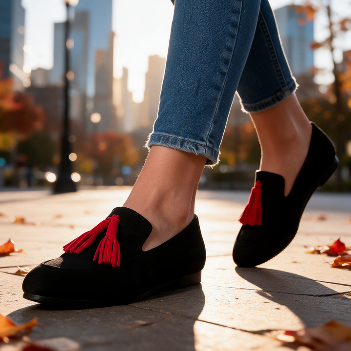 Savannah Leopard Tassel Loafers