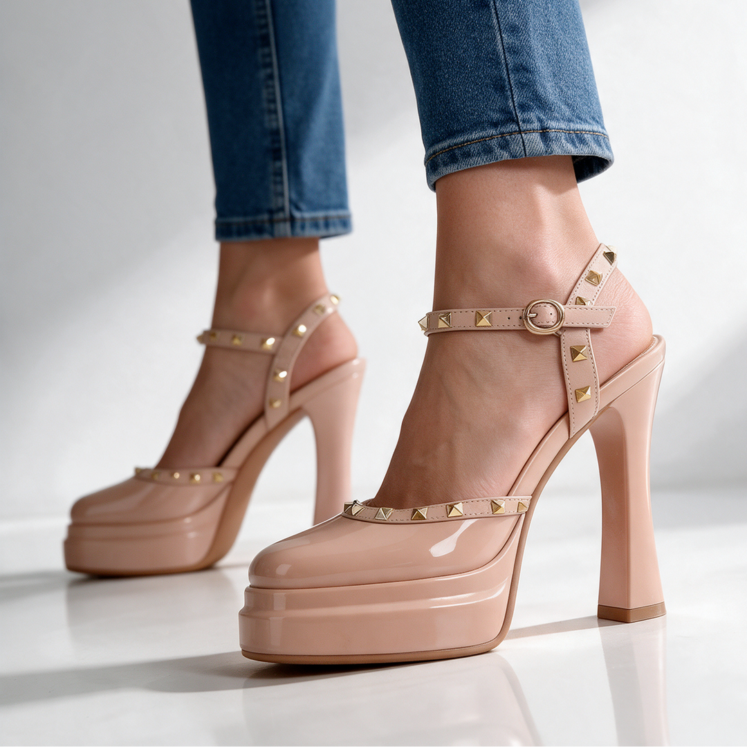 Odette Studded Platform Heels