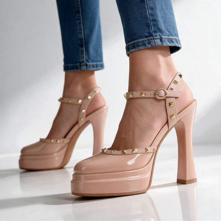 Odette Studded Platform Heels