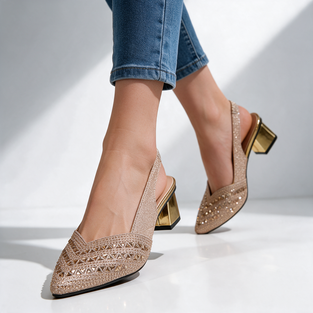 Noelle Sparkle Slingbacks