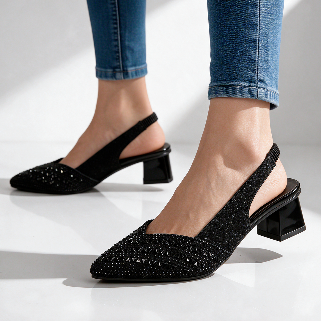 Noelle Sparkle Slingbacks