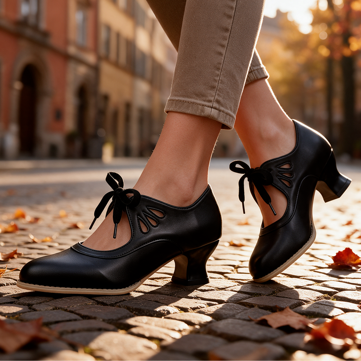 Eleanor Petal Tie Pump