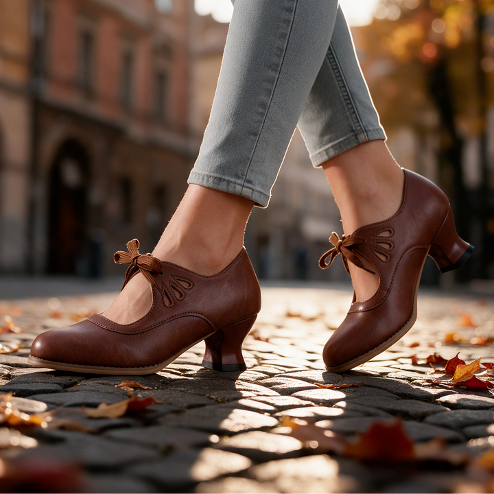 Eleanor Petal Tie Pump