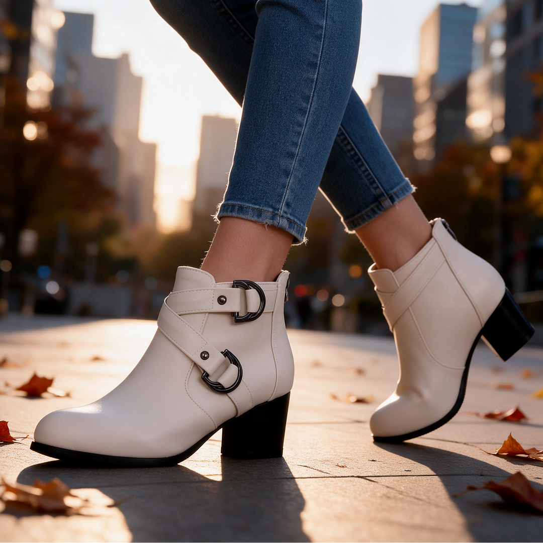 Kensington Cross-Strap Boots