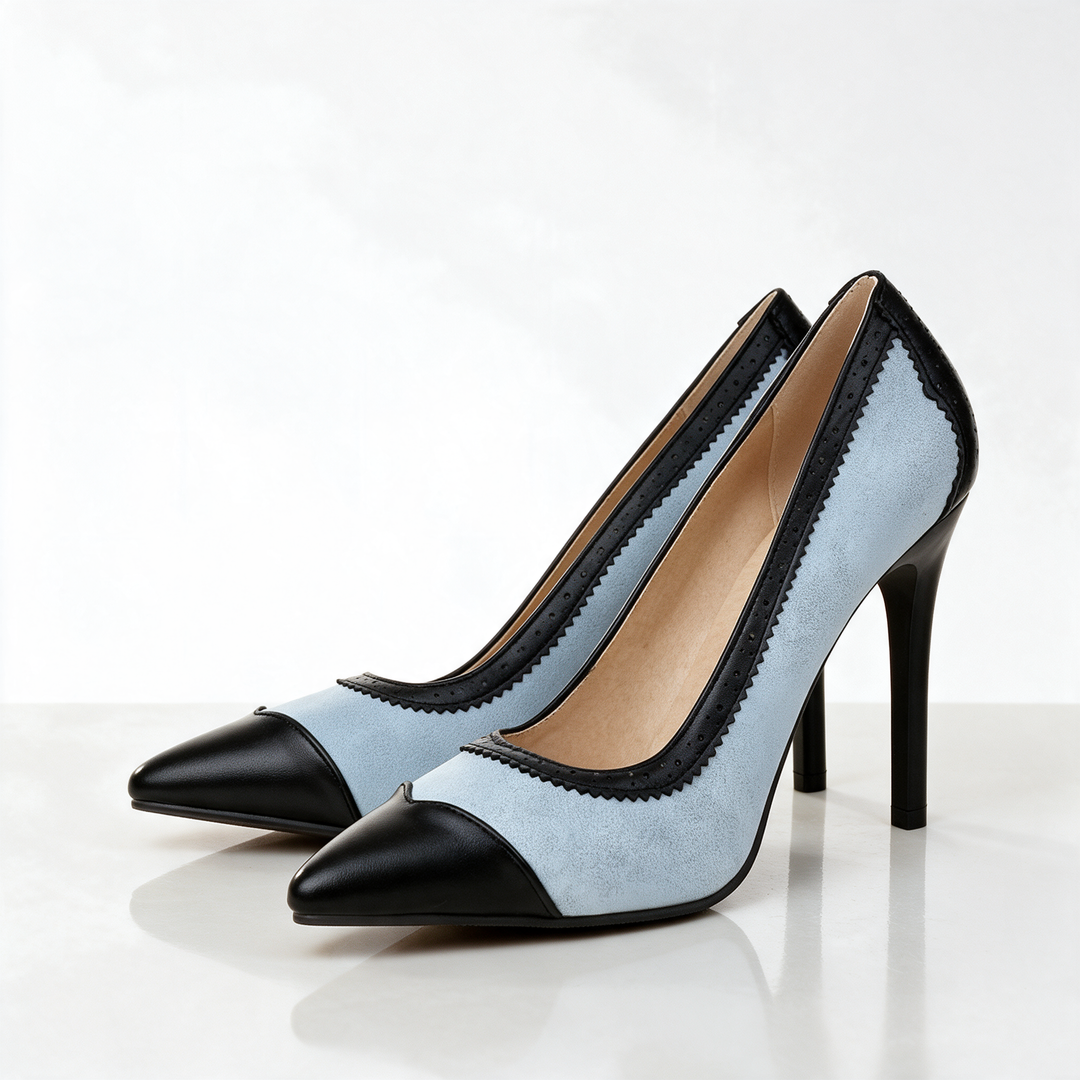 Eleanor Brogue Stiletto Pumps
