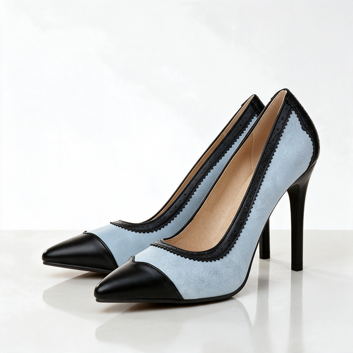 Eleanor Brogue Stiletto Pumps