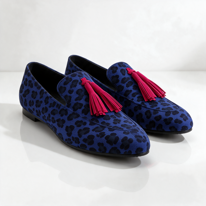 Savannah Leopard Tassel Loafers