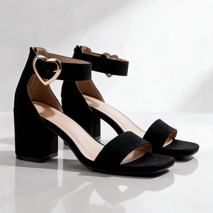 Savannah Heart Buckle Sandals