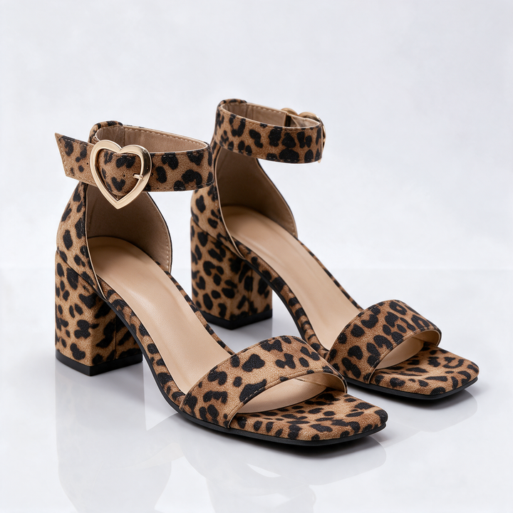 Savannah Heart Buckle Sandals