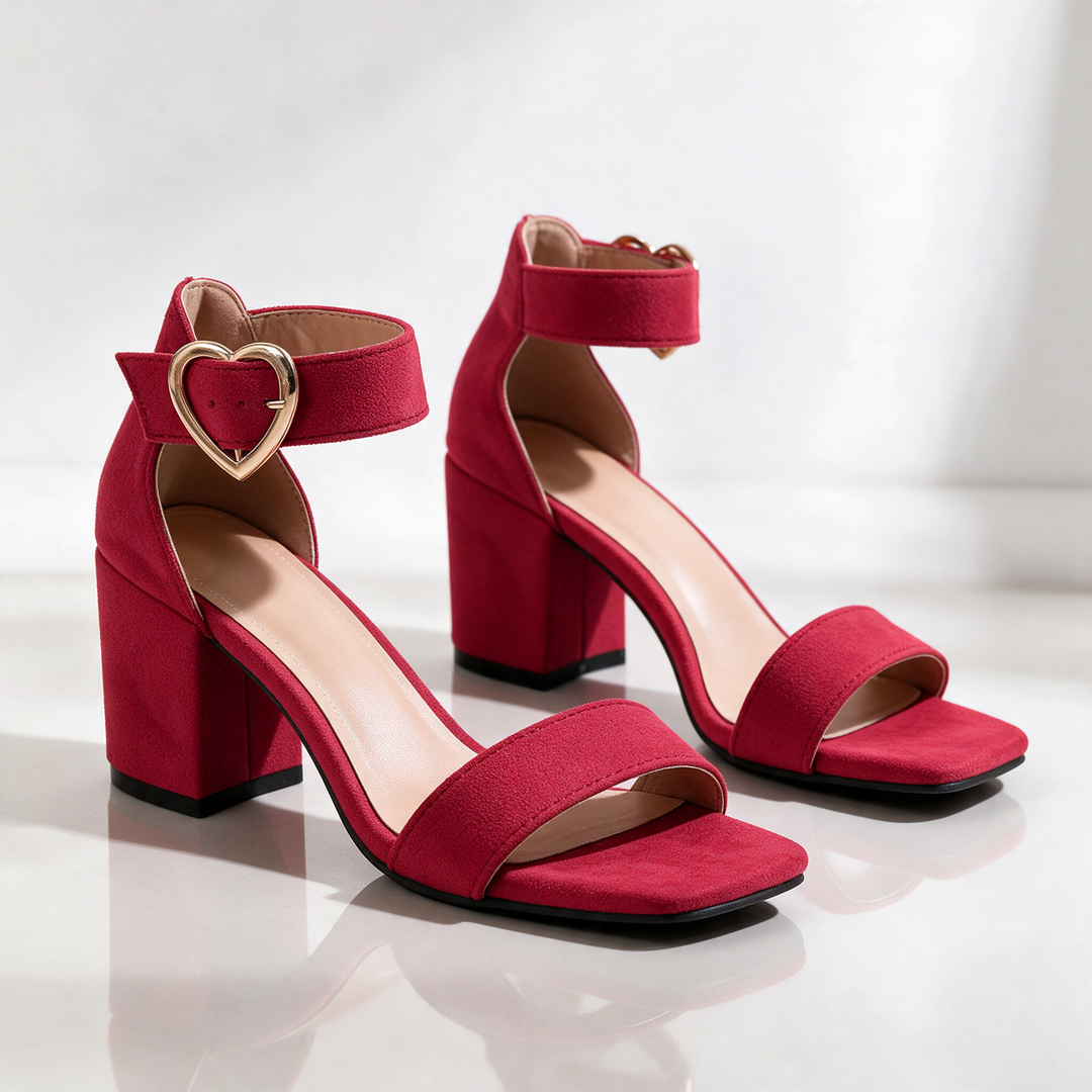 Savannah Heart Buckle Sandals