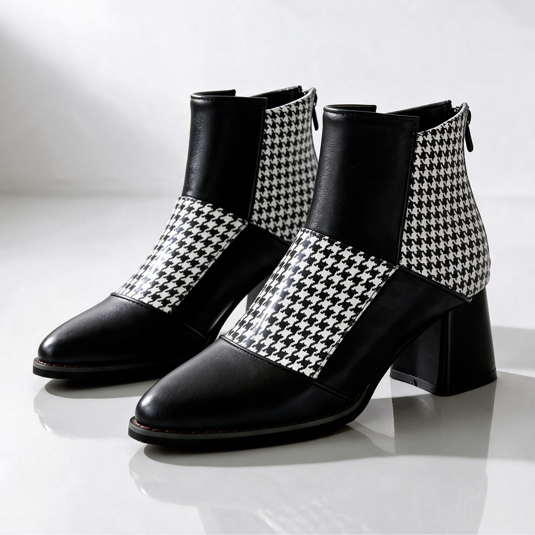 Josie Patchwork Ankle Boots