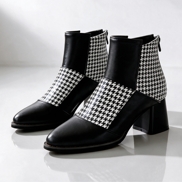 Josie Patchwork Ankle Boots