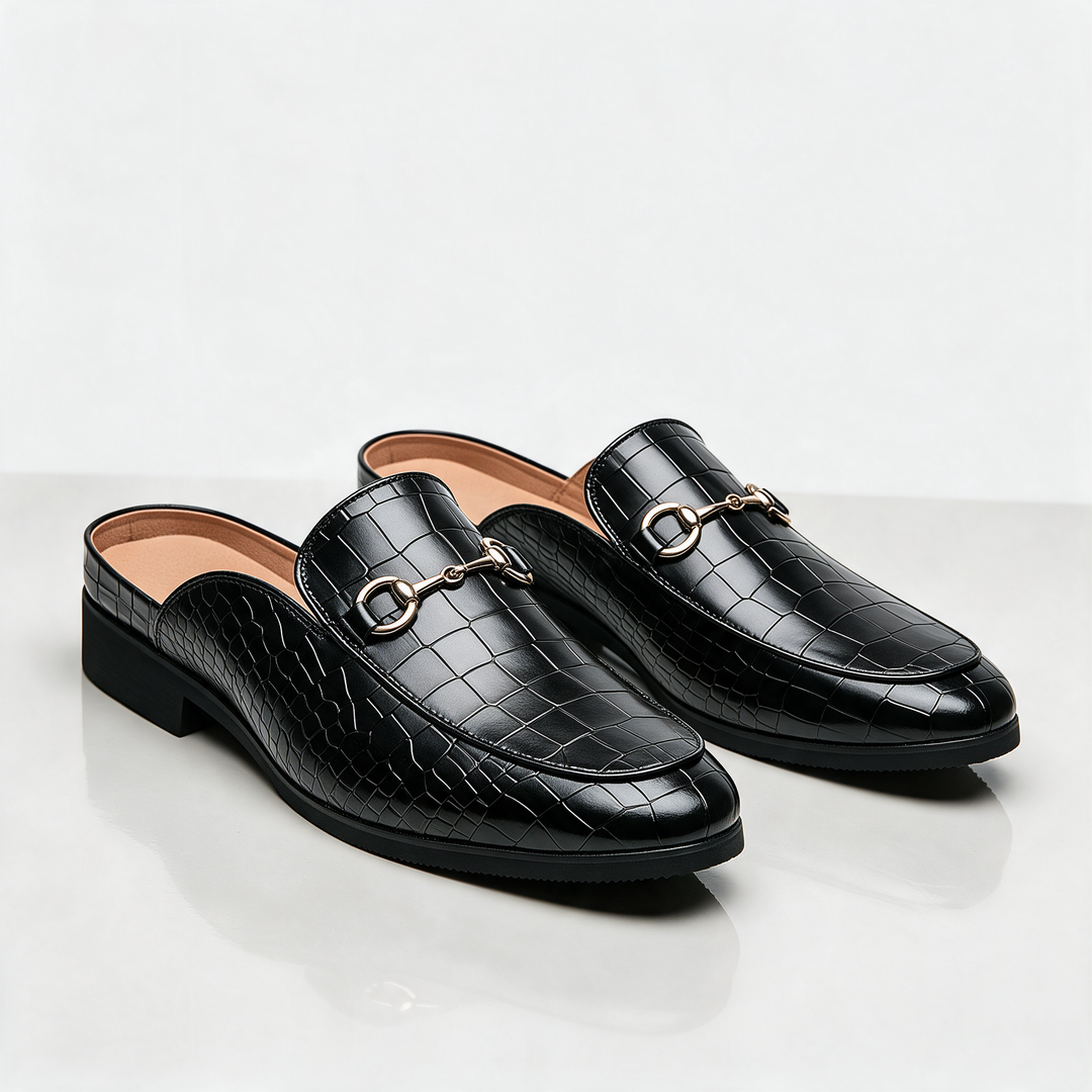 Hudson Horsebit Mules