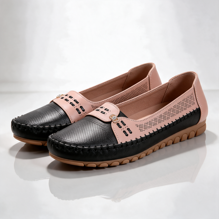 Carmel Two-Tone Slip-On Flats