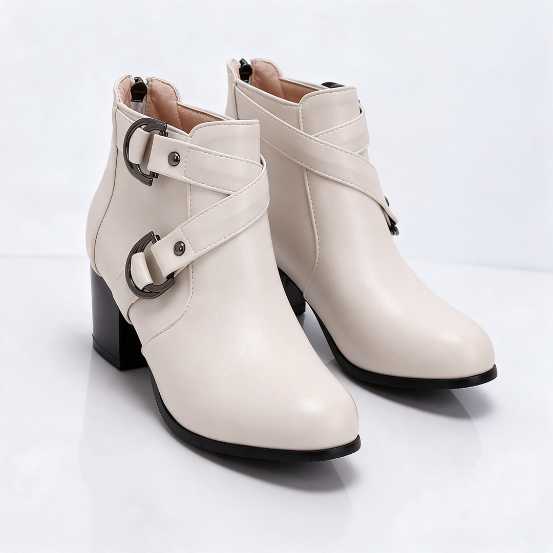 Kensington Cross-Strap Boots
