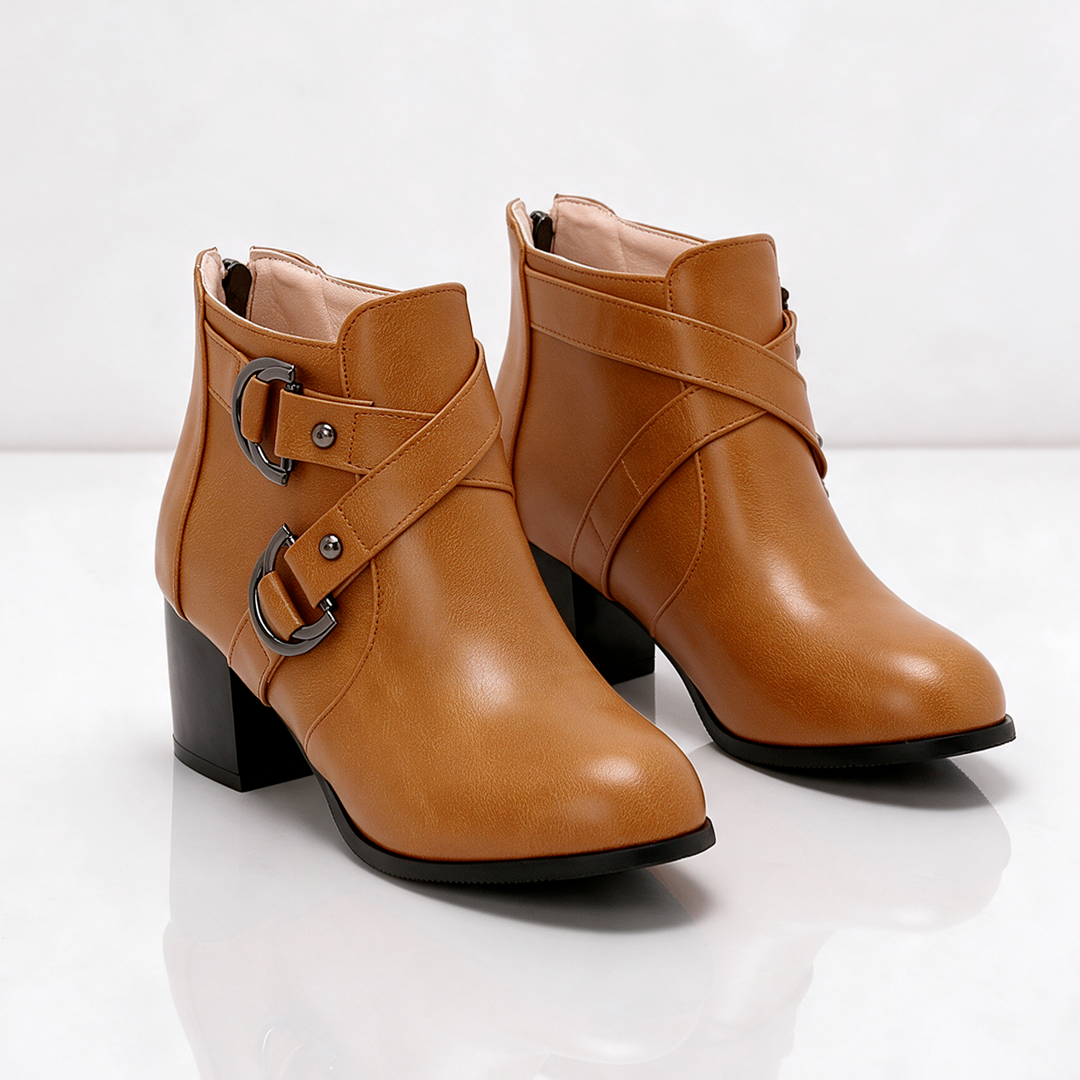 Kensington Cross-Strap Boots