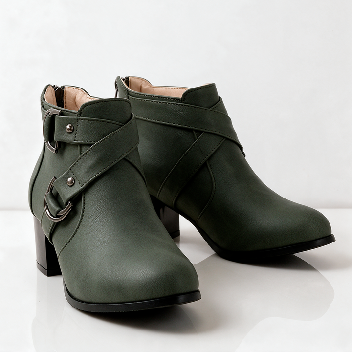 Kensington Cross-Strap Boots