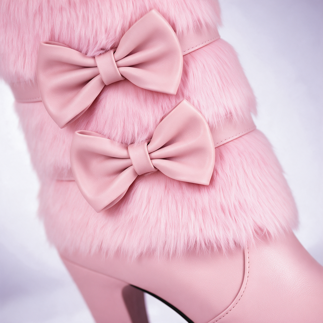 Banff Fur Bow Boots