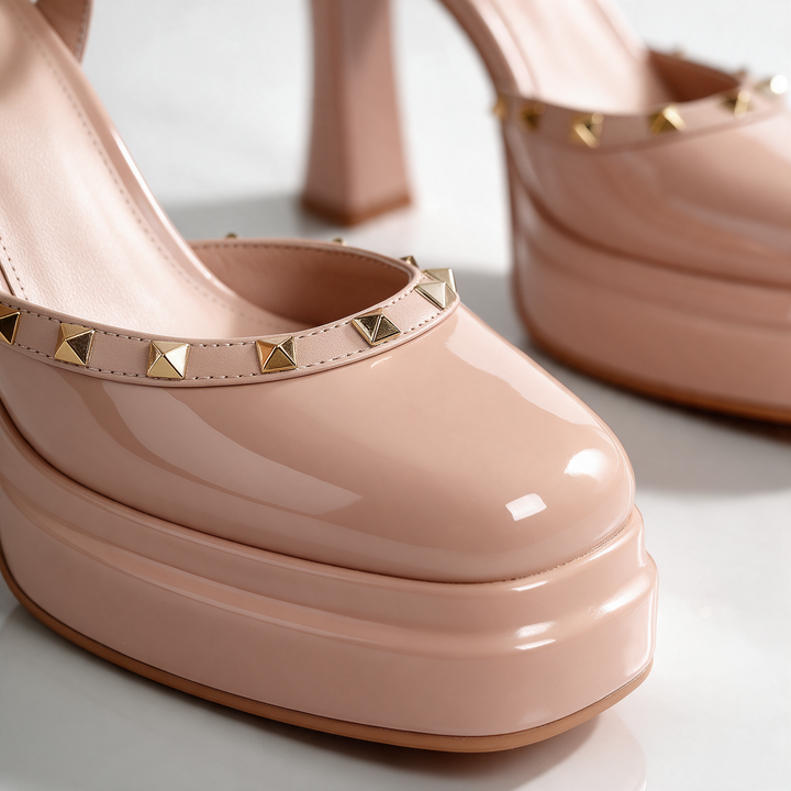 Odette Studded Platform Heels