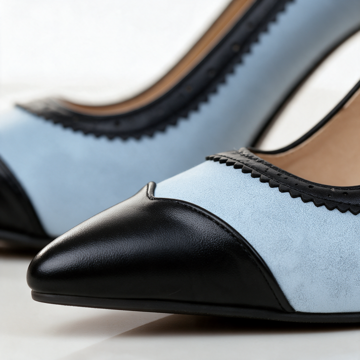 Eleanor Brogue Stiletto Pumps