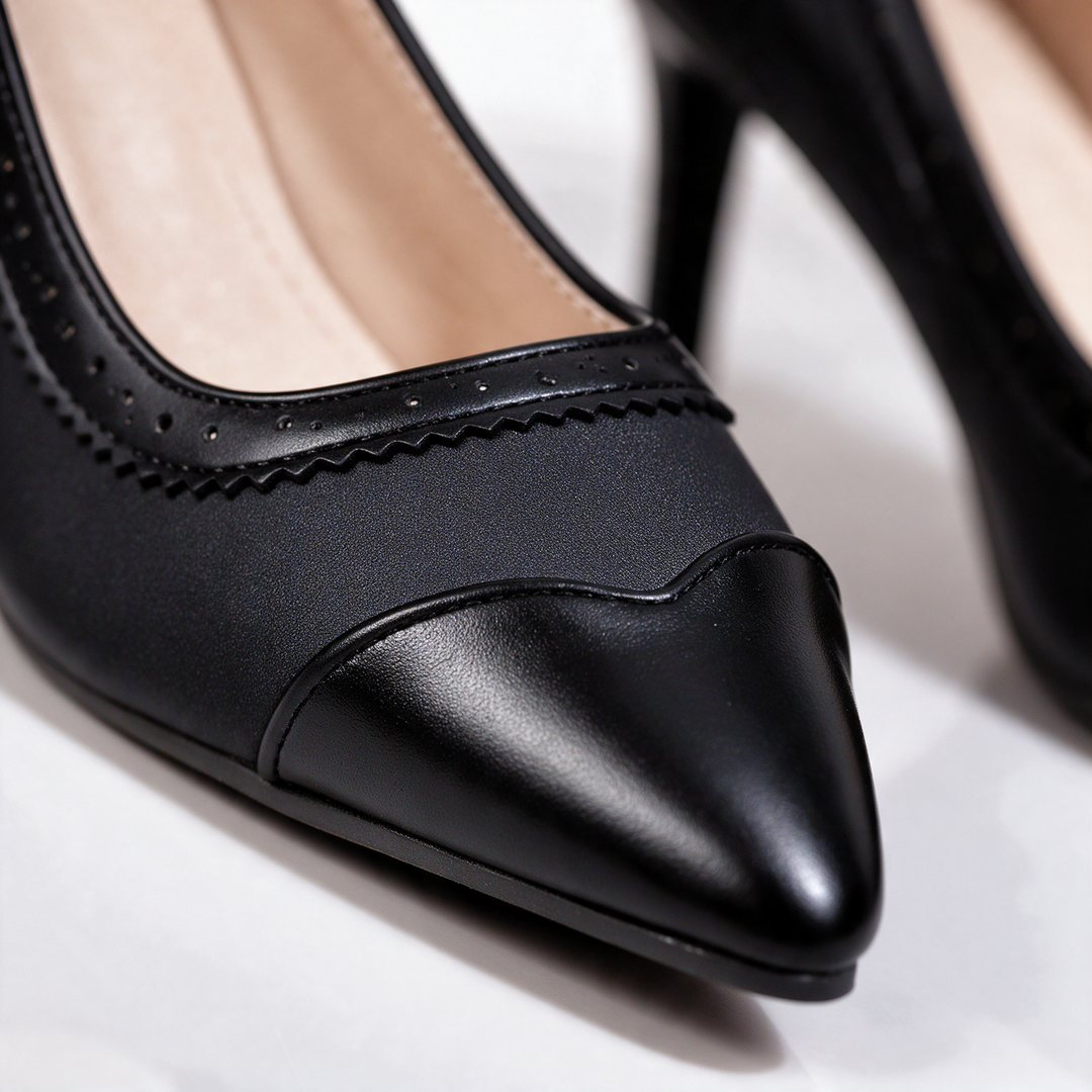 Eleanor Brogue Stiletto Pumps