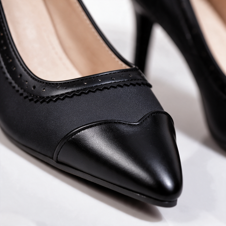 Eleanor Brogue Stiletto Pumps