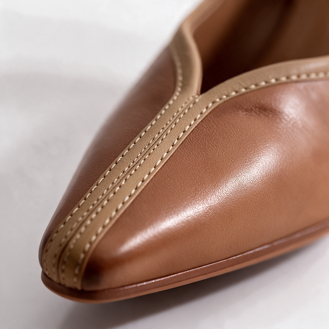 Lenore V-Cut Block Heel Pumps