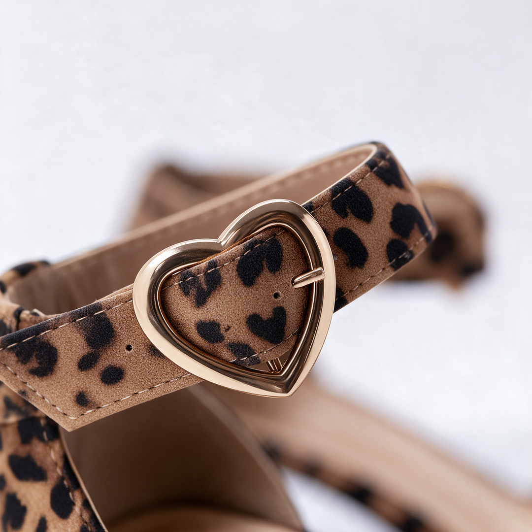 Savannah Heart Buckle Sandals
