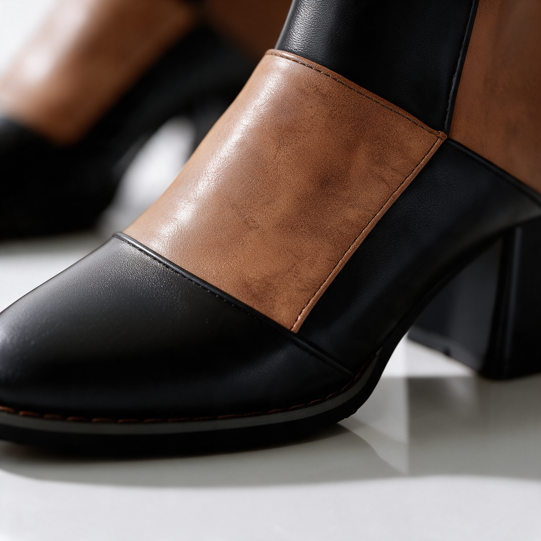 Josie Patchwork Ankle Boots