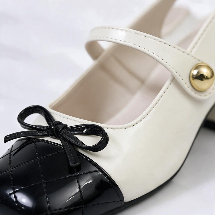 Bella Two-Strap Mary Jane Heels