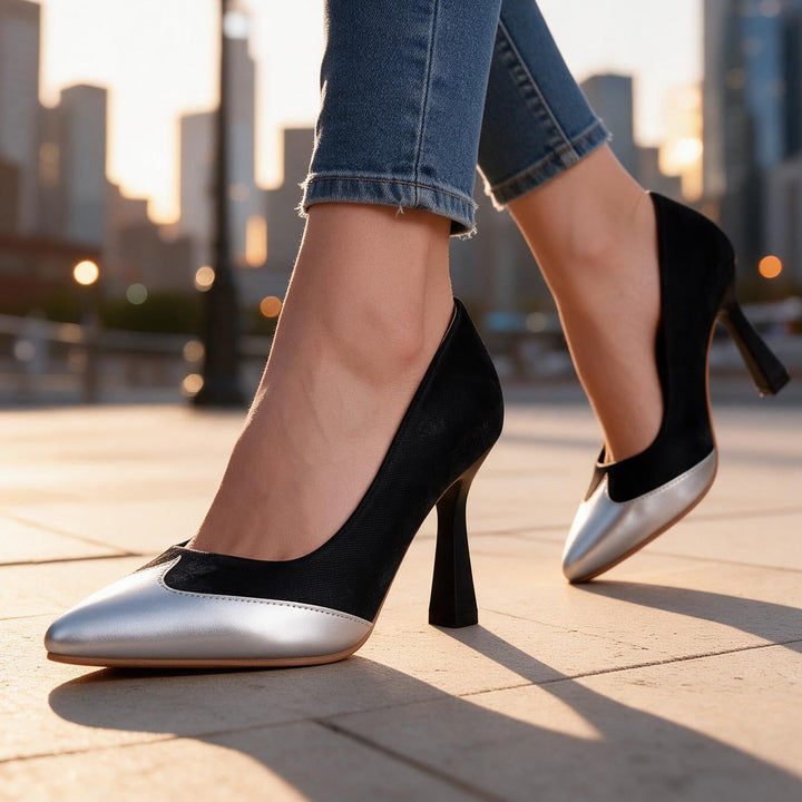 Bella Silver Point Pumps
