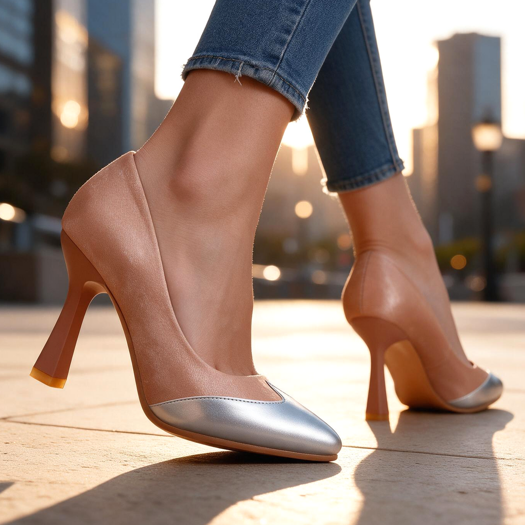 Bella Silver Point Pumps