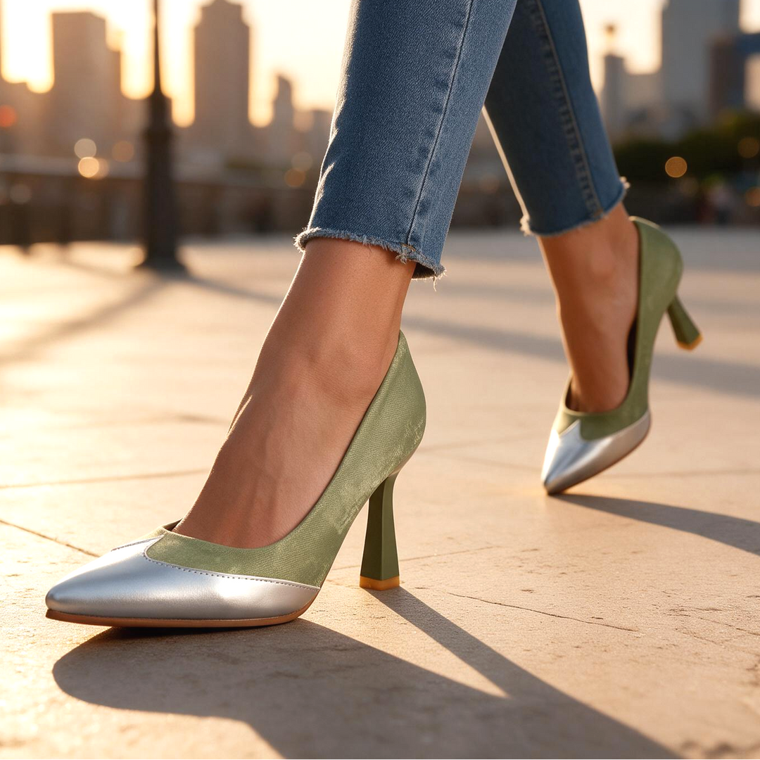 Bella Silver Point Pumps