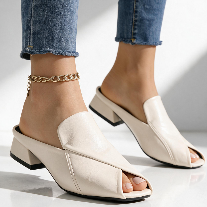 Carmel Peep Toe Mules
