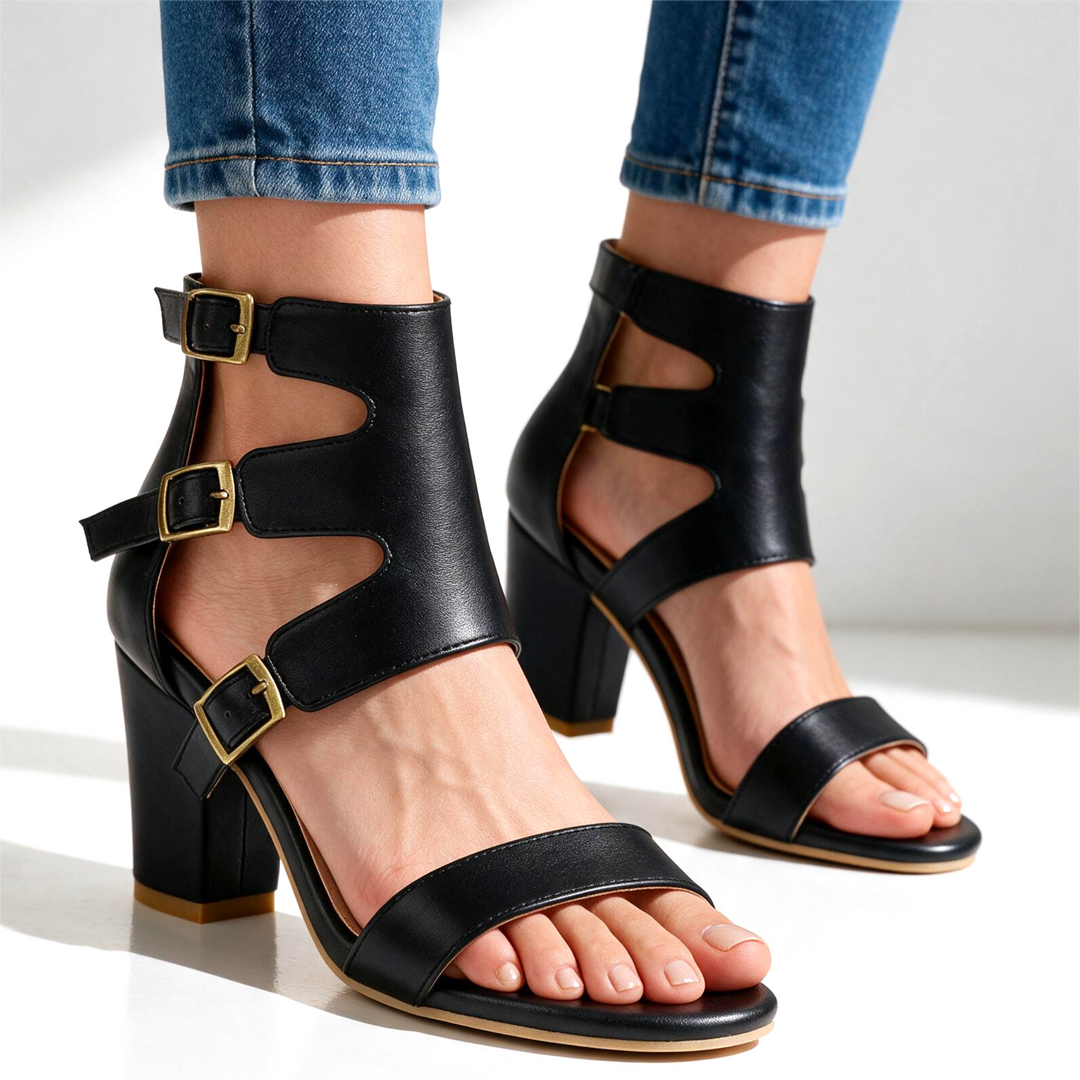 Celeste Wave-Cut Sandals