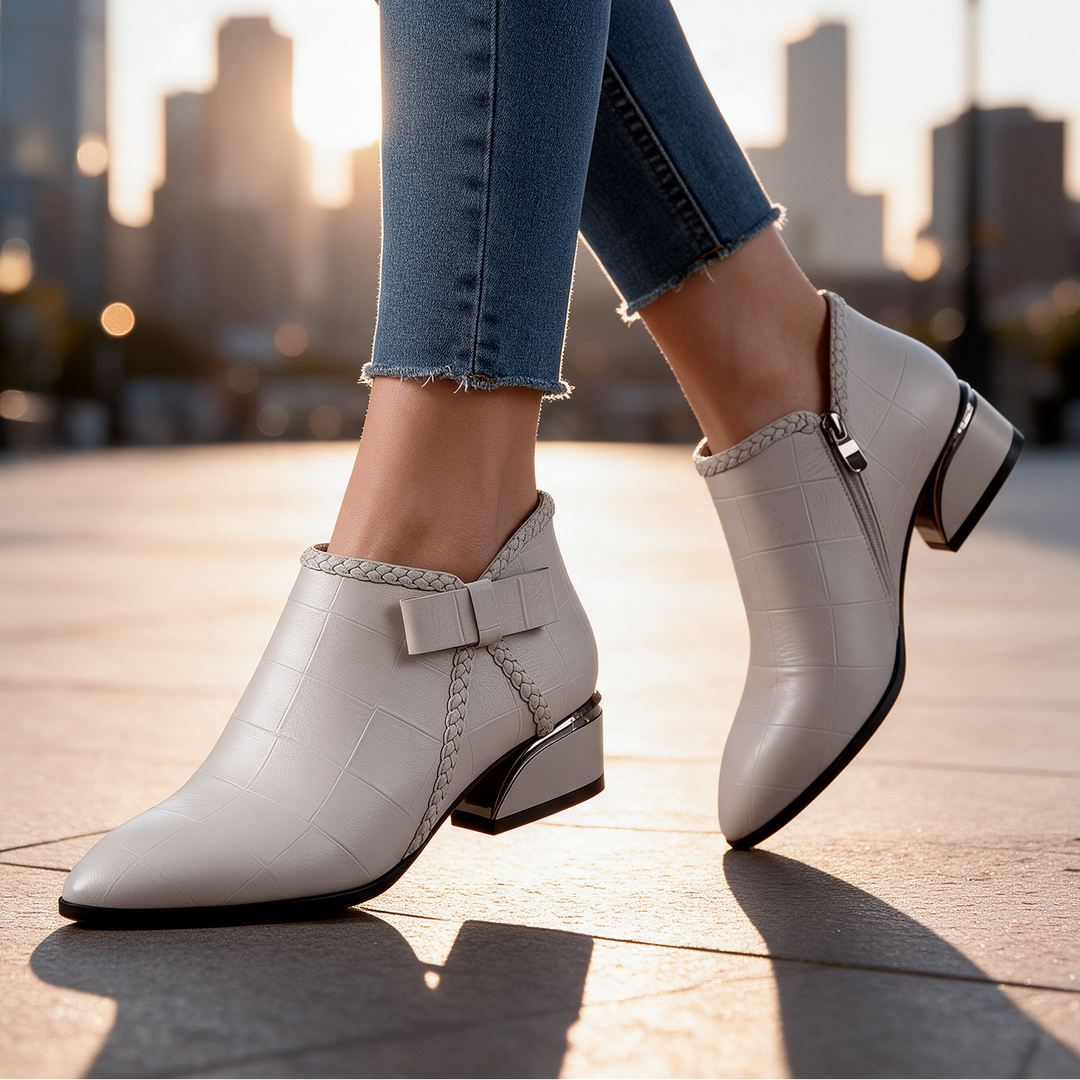 Wren Croc Braided Boots
