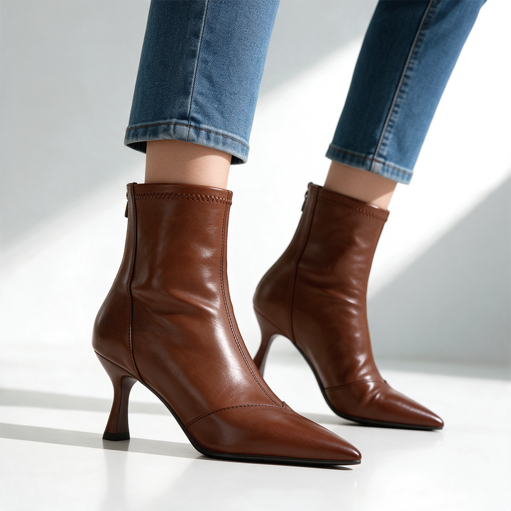 Florence Leather Ankle Boots
