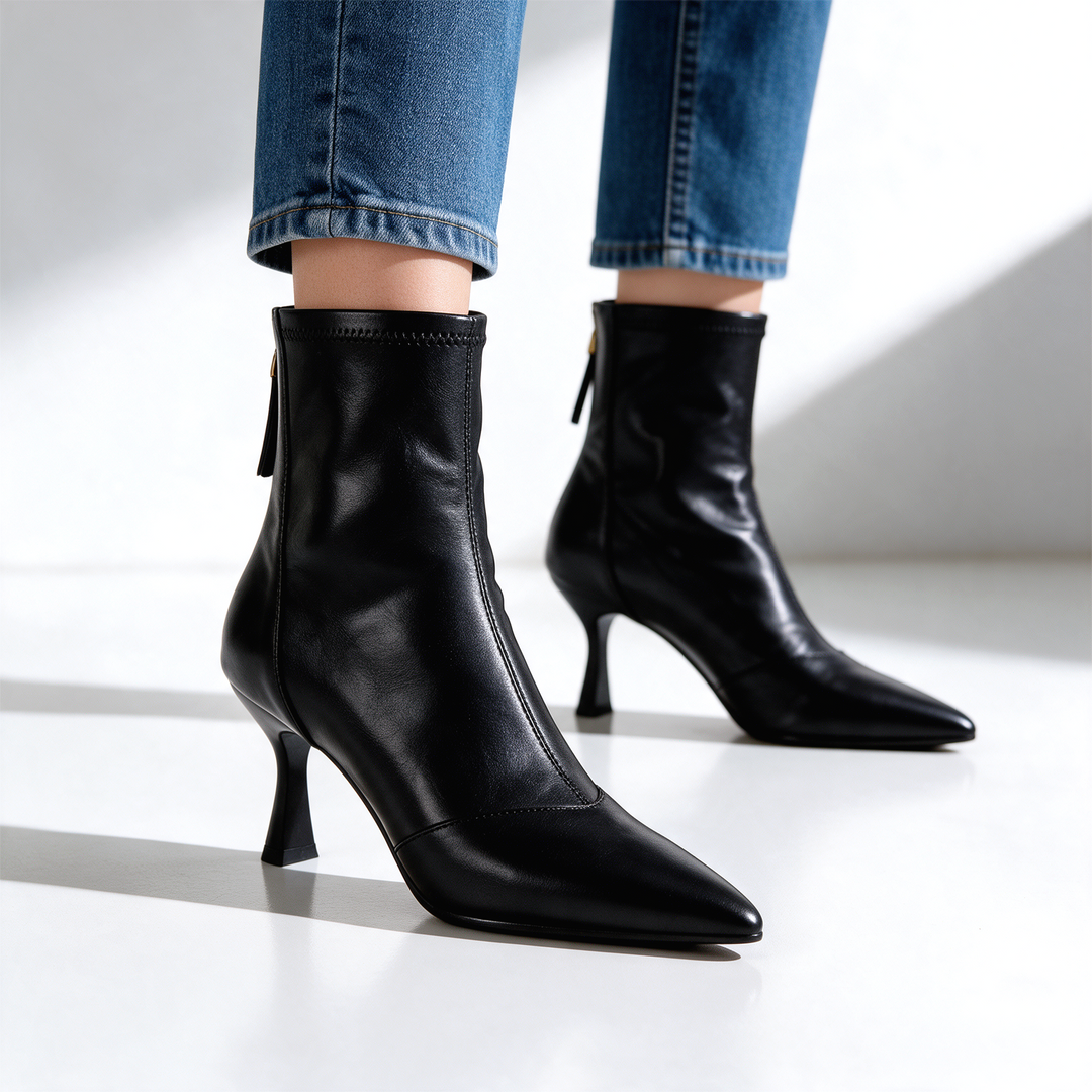Florence Leather Ankle Boots