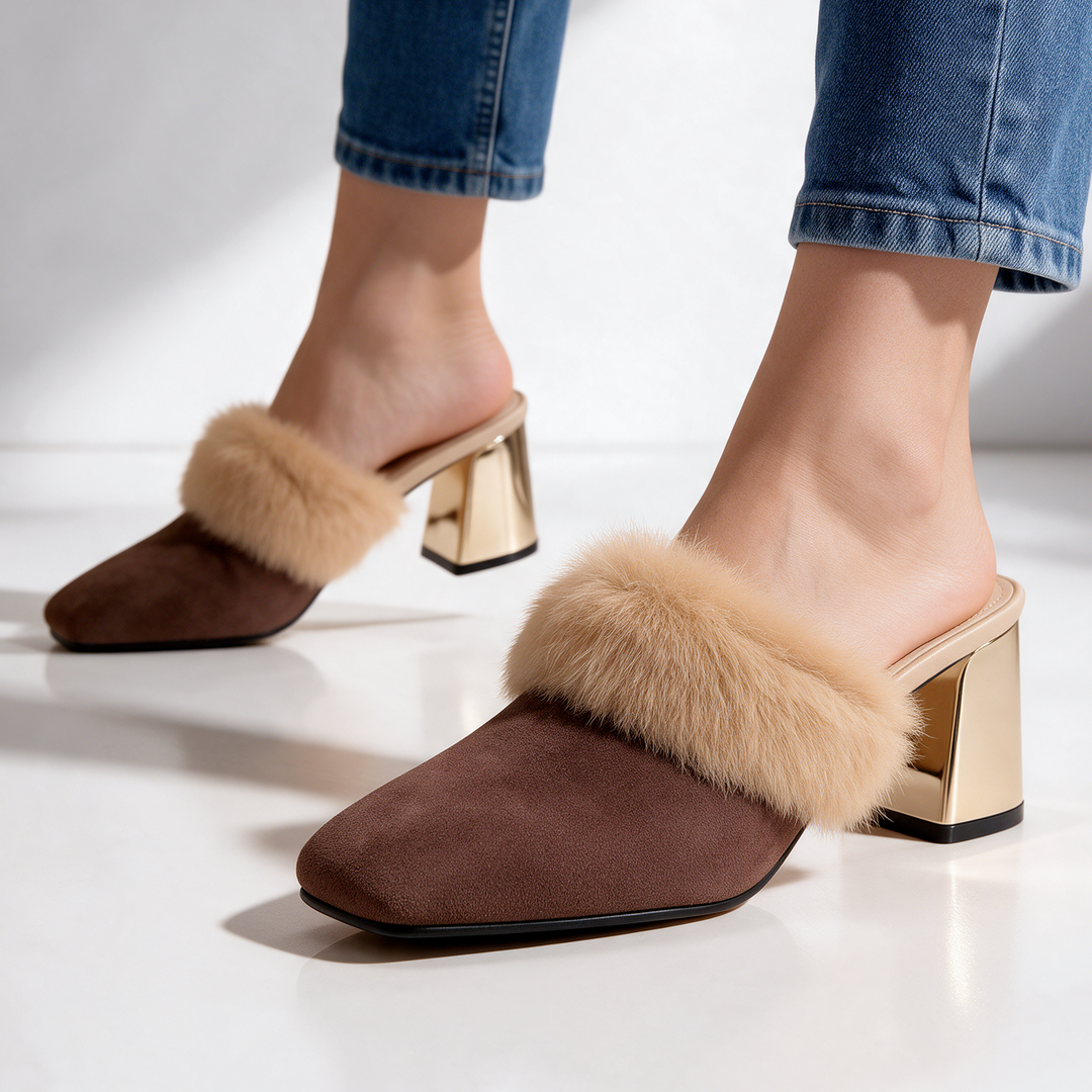 Odette Fur Mules