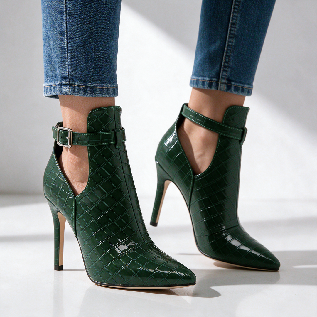 Harper Lane Gator Stiletto Heels