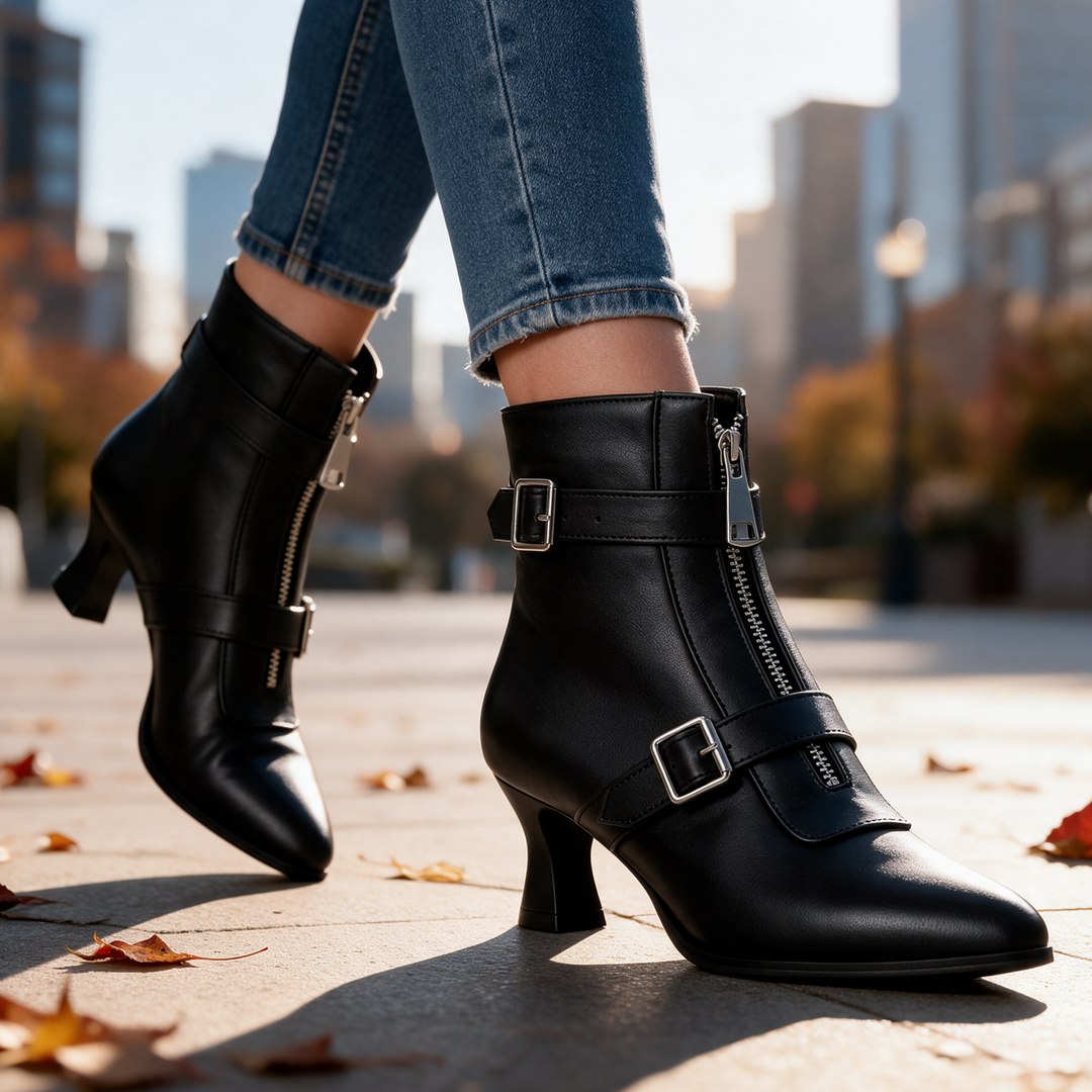 Harper Lane Kitten Zip Boots