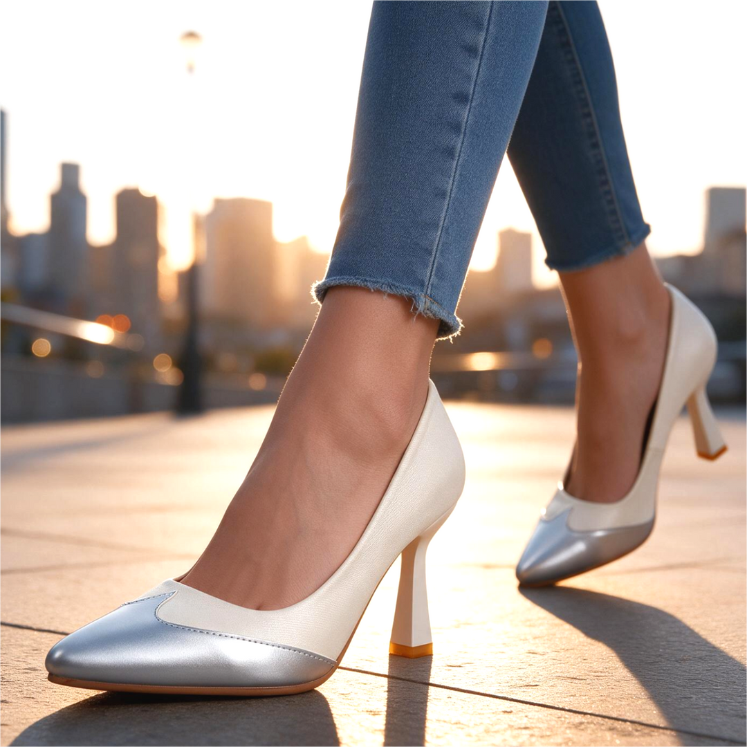 Bella Silver Point Pumps