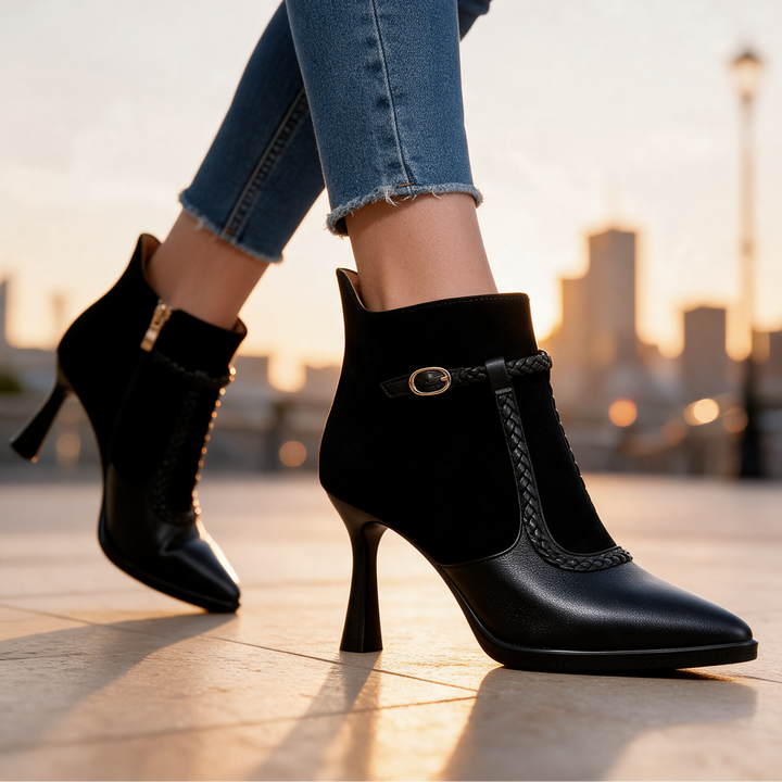 Florence Genuine Leather Ankle Boots