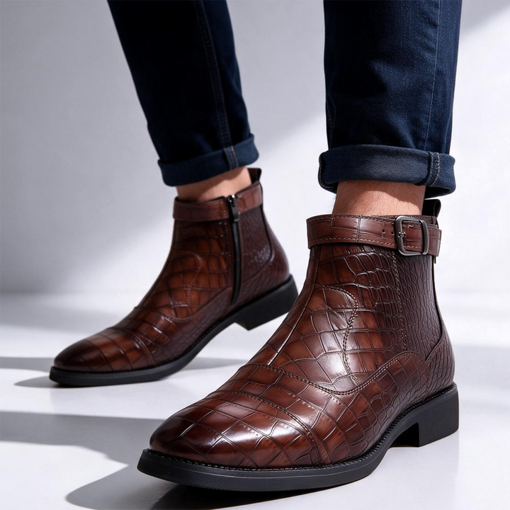 Dutton Croc Zip Boots
