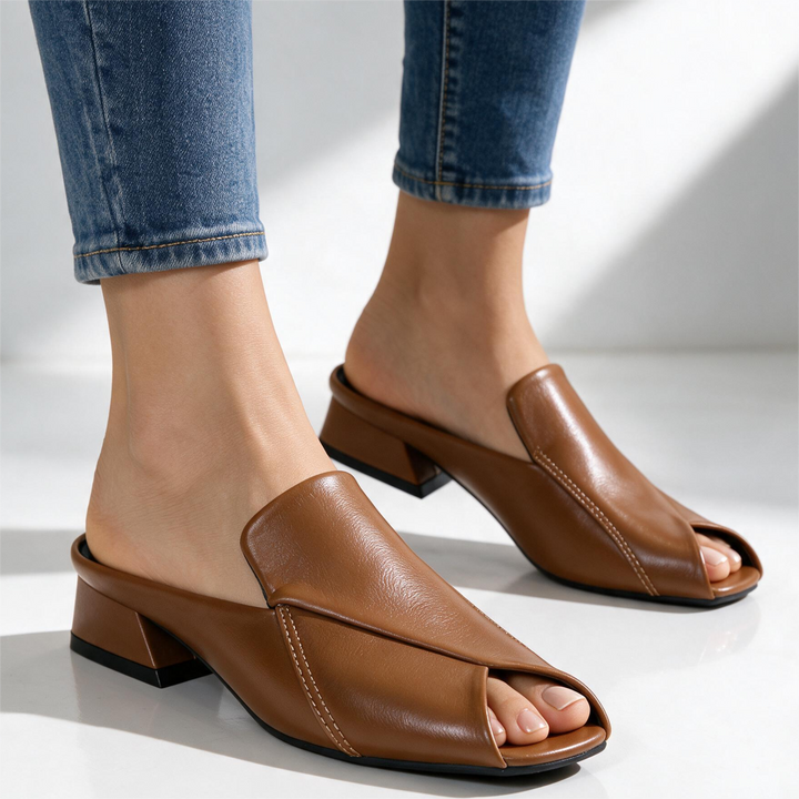 Carmel Peep Toe Mules