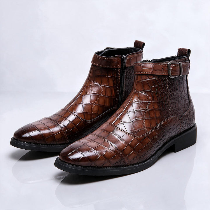 Dutton Croc Zip Boots