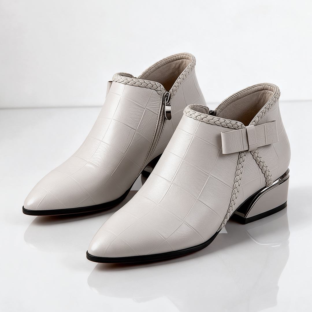 Wren Croc Braided Boots