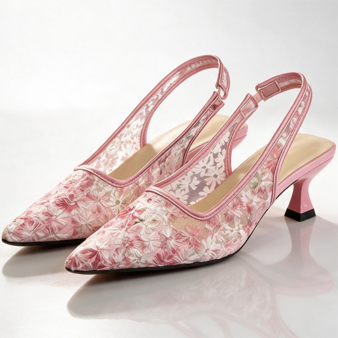 Lucienne Lace Slingbacks