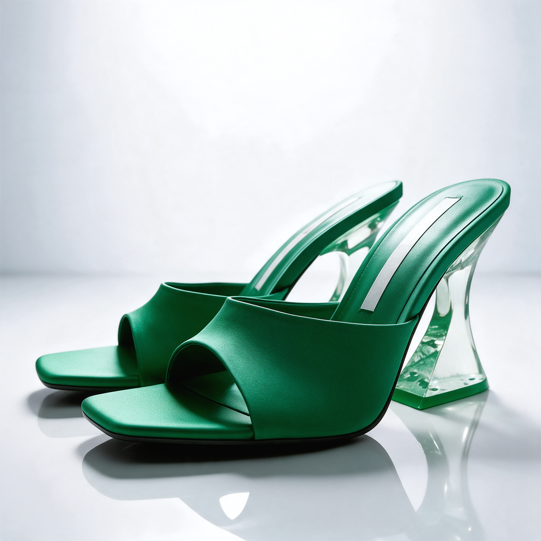 Francesca Hourglass Heel Mules